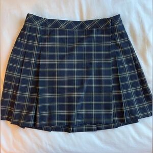 Sunday Best plaid pleated mini skirt